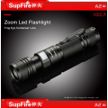 SupFire pocket mini torch led torch light CREE 10w 1000lm rechargeable aluminum 18650 led flashlights zoomable flashlight